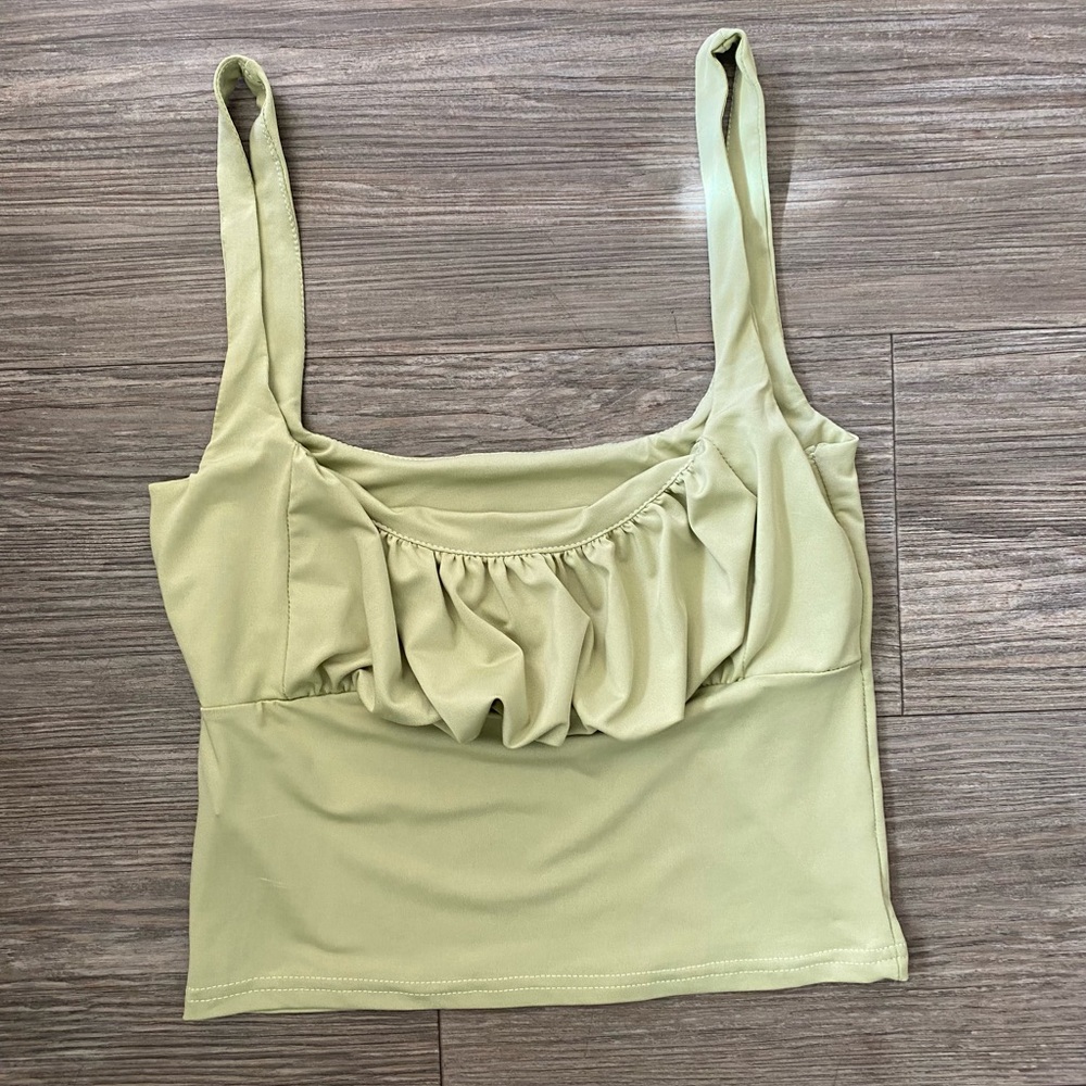 Light green crop top